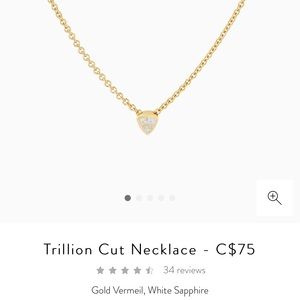 mejuri gold vermeil white sapphire necklace